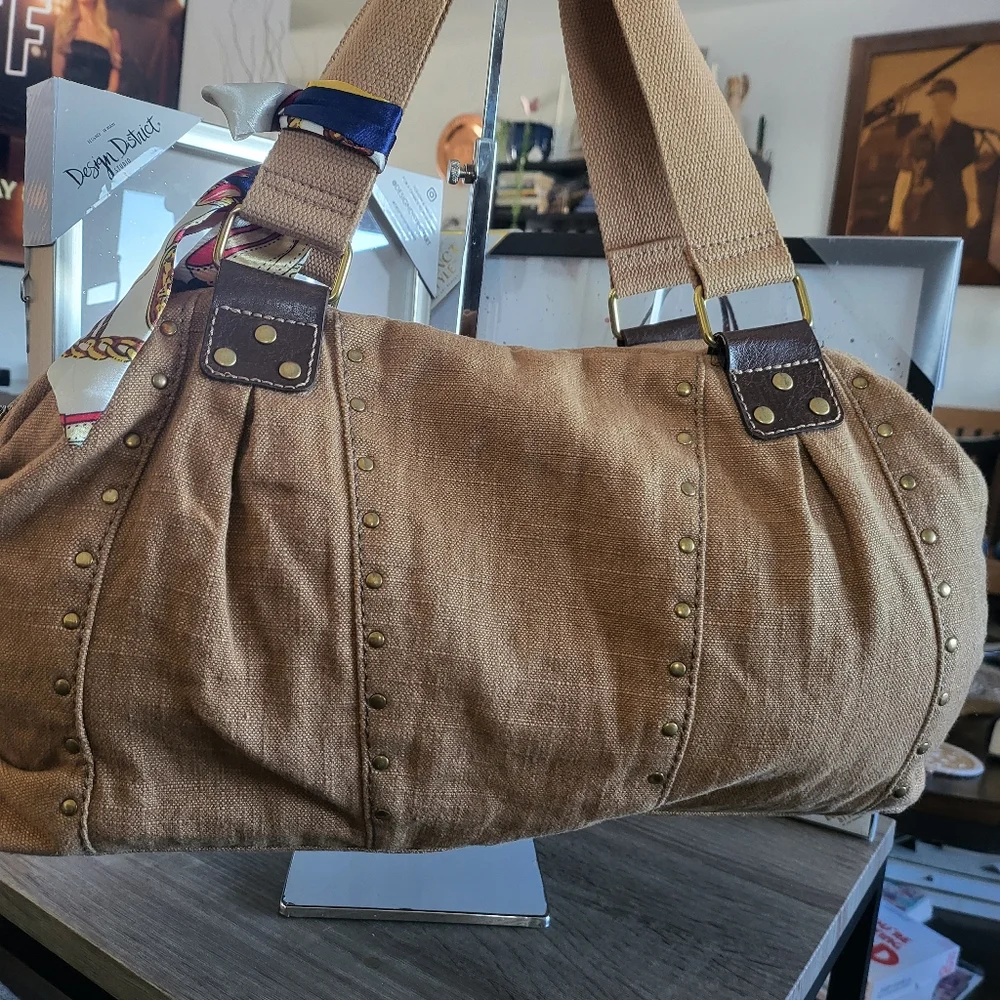 Fossil Brown Linen Bag